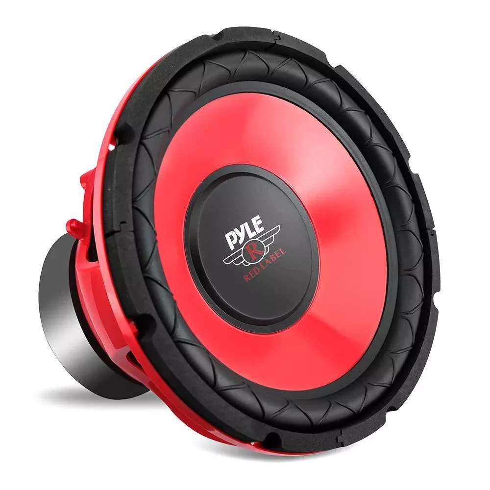 10″ Car Subwoofer 600W Power Red Cone 4 Ohm 1.5″ Voice Coil