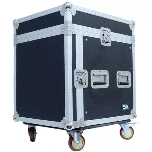 10 Space Rack Case with Slant Mixer Top