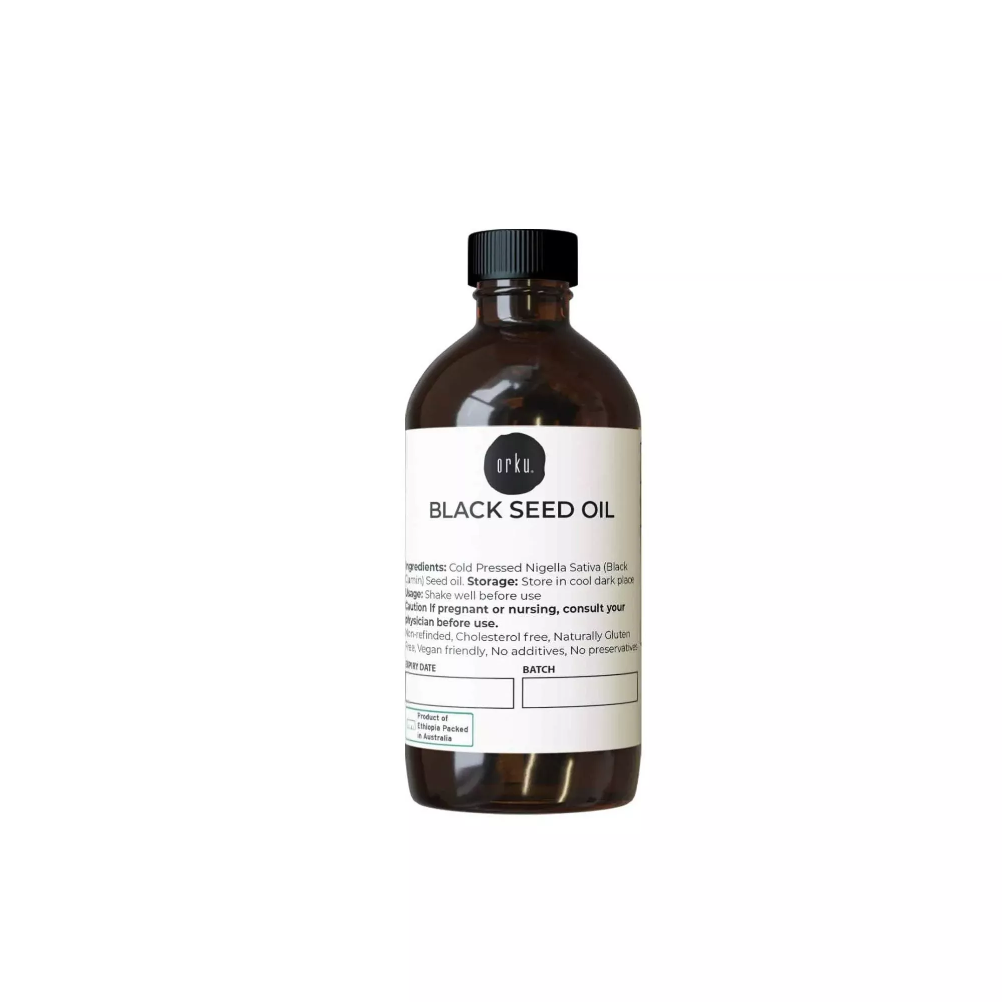 100ml Pure Black Seed Oil Cold Pressed 100% Ethiopian Nigella Sativa Cumin