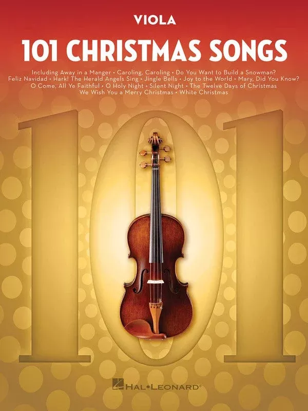 101 Christmas Songs – Viola Solo – Hal Leonard 278645