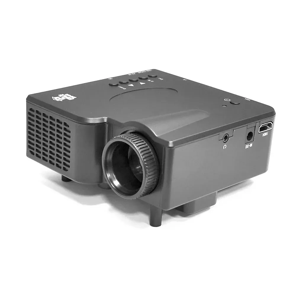 1080p Mini Projector for Gaming & Movies, Portable, HDMI/USB, Built-in Speaker
