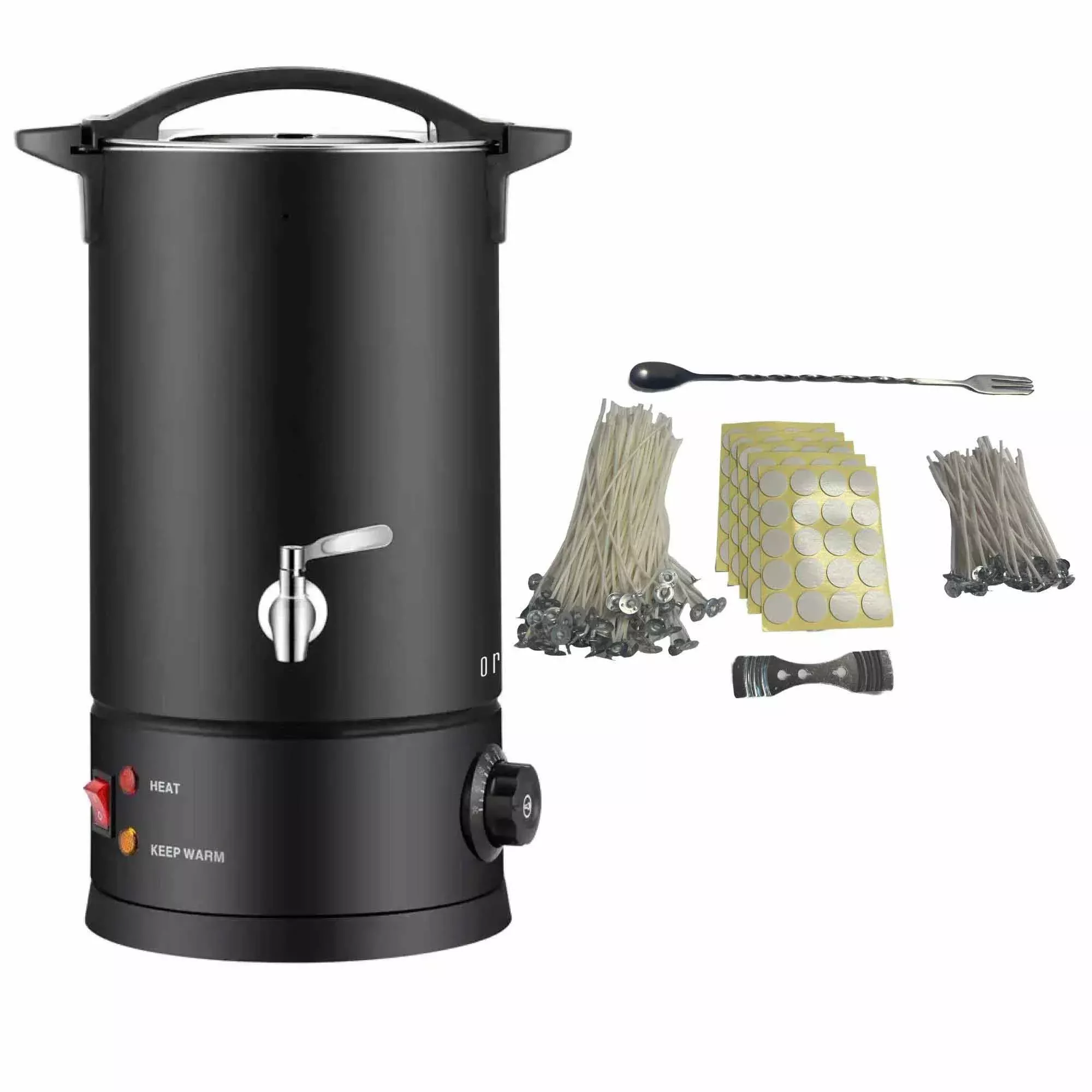 10L Candle Wax Heater Black With Tap And Accessories – Candle Wax Melter