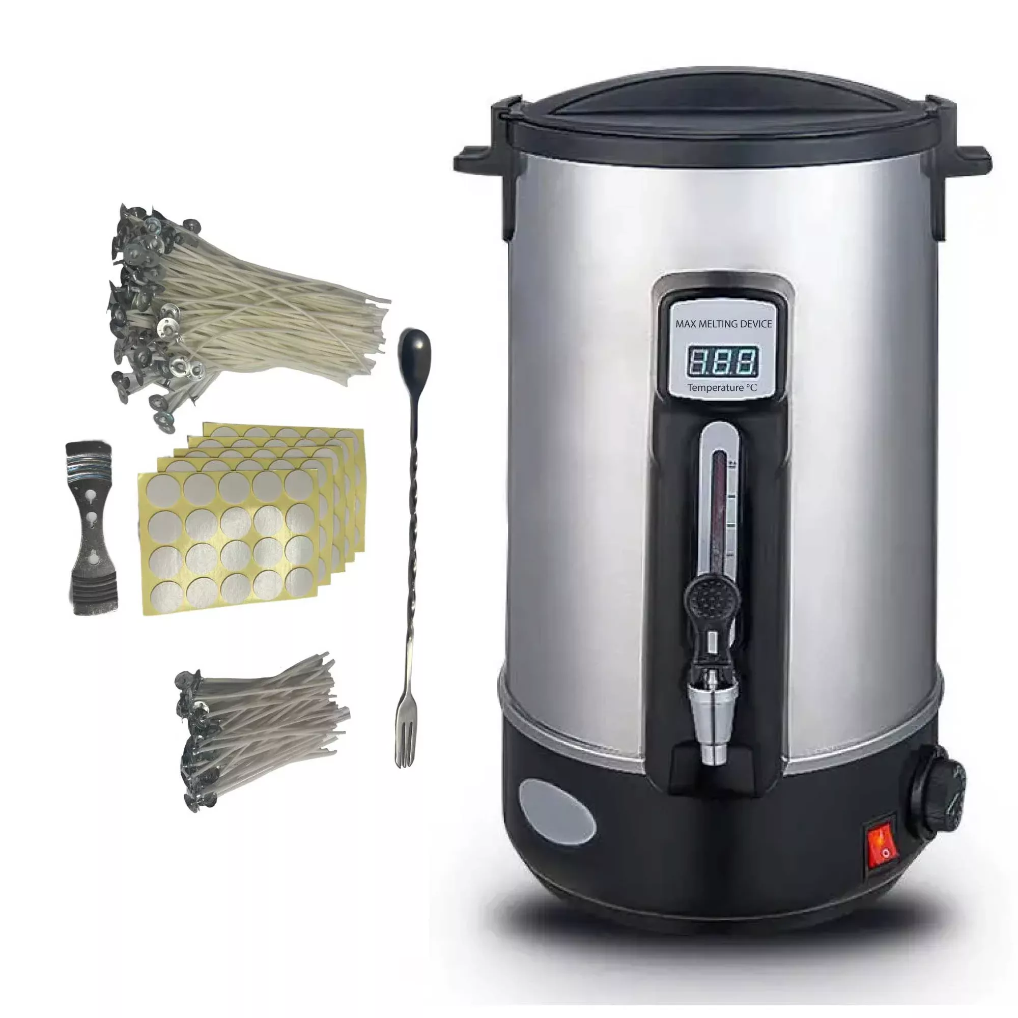 10L Candle Wax Heater With Tap And Accessories – Candle Making Melter Pot