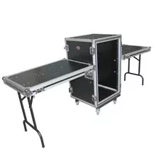 14U Space Shockproof Amp Rack ATA Flight Case 20" Depth