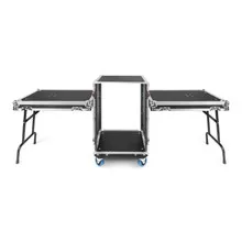 16U Tour Rack With Convertible Table-Top Lids