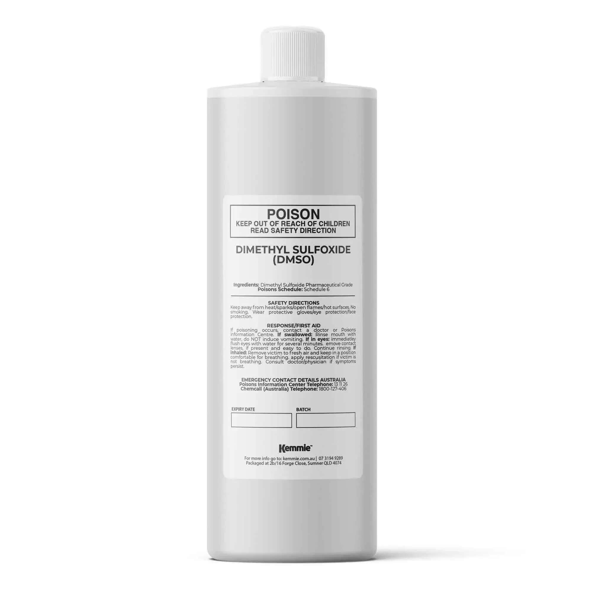 1L DMSO Liquid 99.9% Pure Pharmaceutical Dimethyl Sulfoxide Grade Solvent Bulk