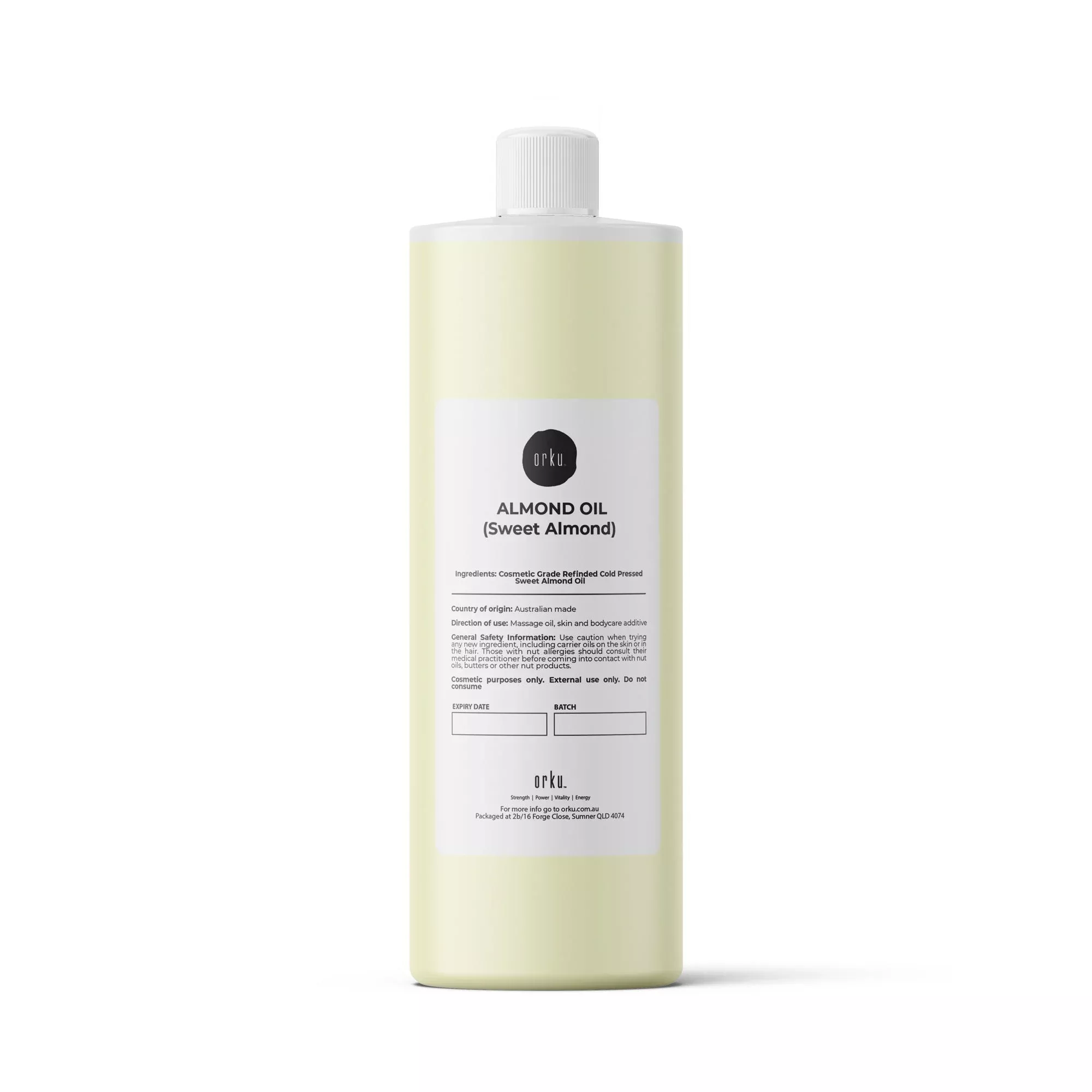 1L Sweet Almond Oil Refined Cosmetic Grade 100% Pure – Skin Face Hair Massage