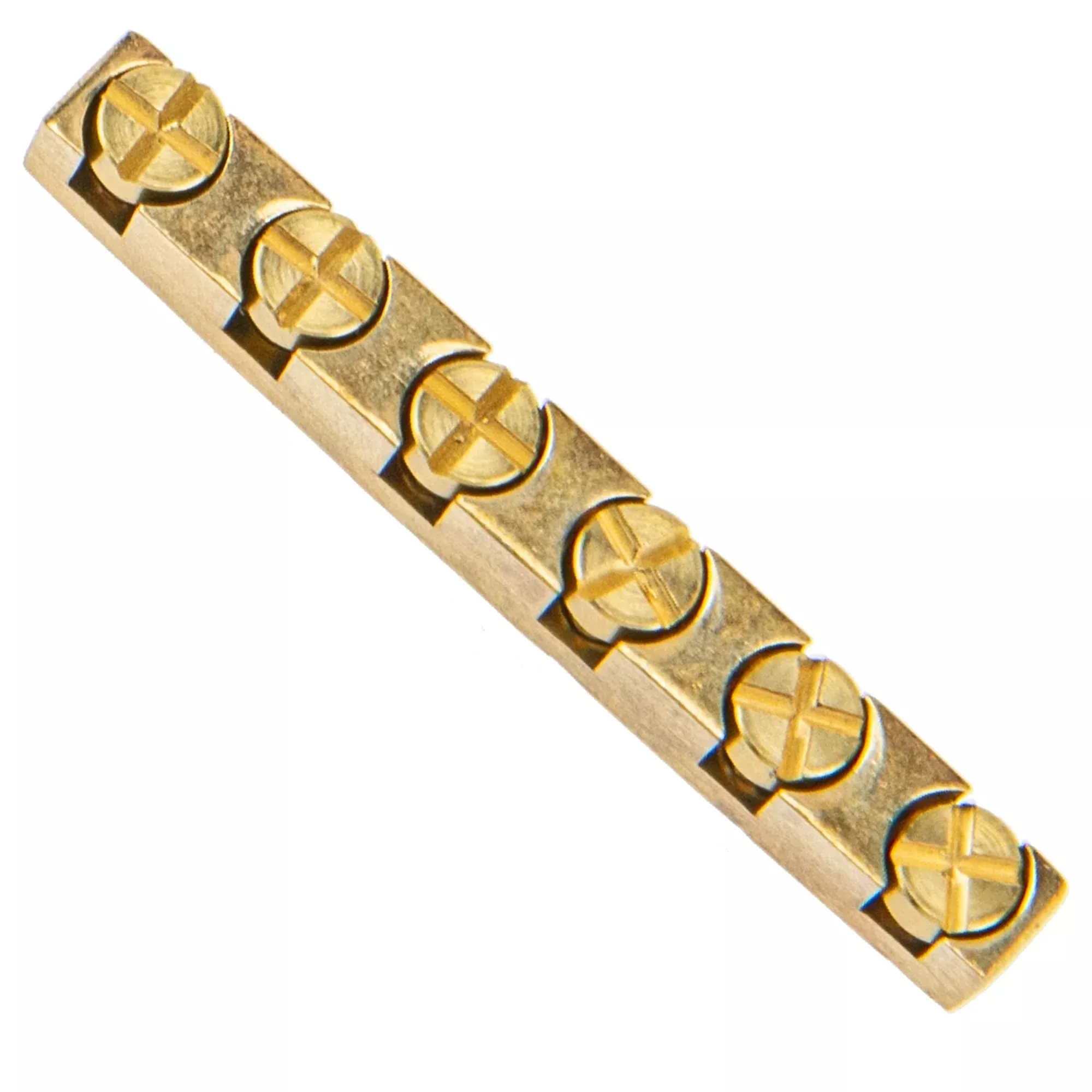 1Pcs Yootones 43mm Height Adjustable Brass Guitar Nut Compatible with Les Paul LP SG Electric Guitar (Gold)