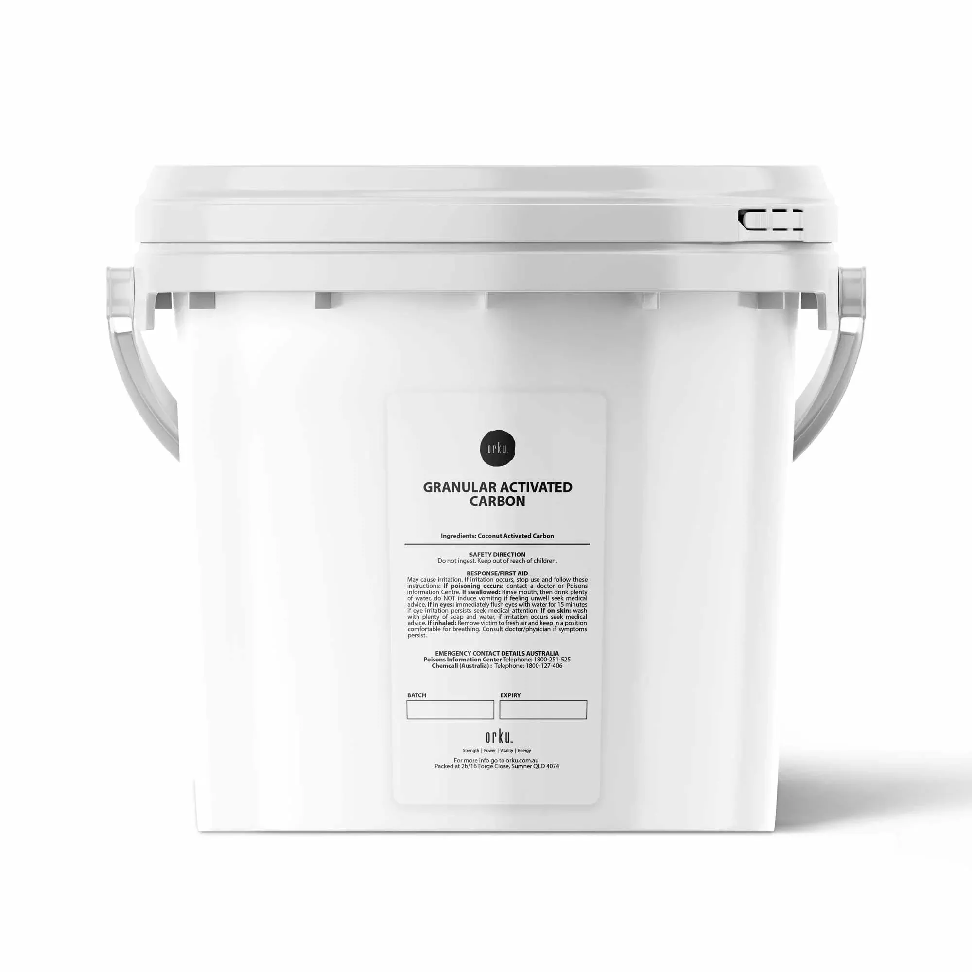 2.5Kg Granular Activated Carbon Tub GAC Coconut Shell Charcoal – Water Filtering