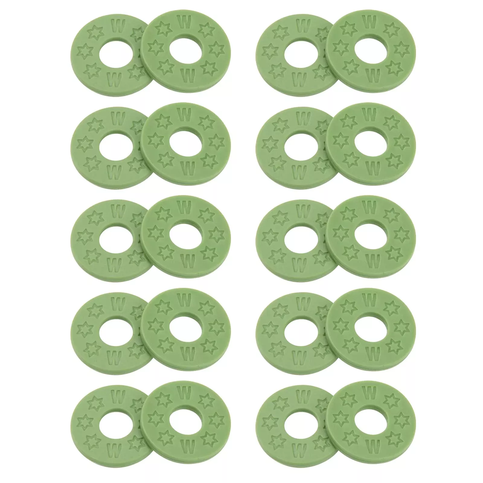 20Pcs Yootones Guitar Strap Locks Silicone Strap Locks Rubber Guitar Strap Blocks Compatible with Guitar Protect (Green)