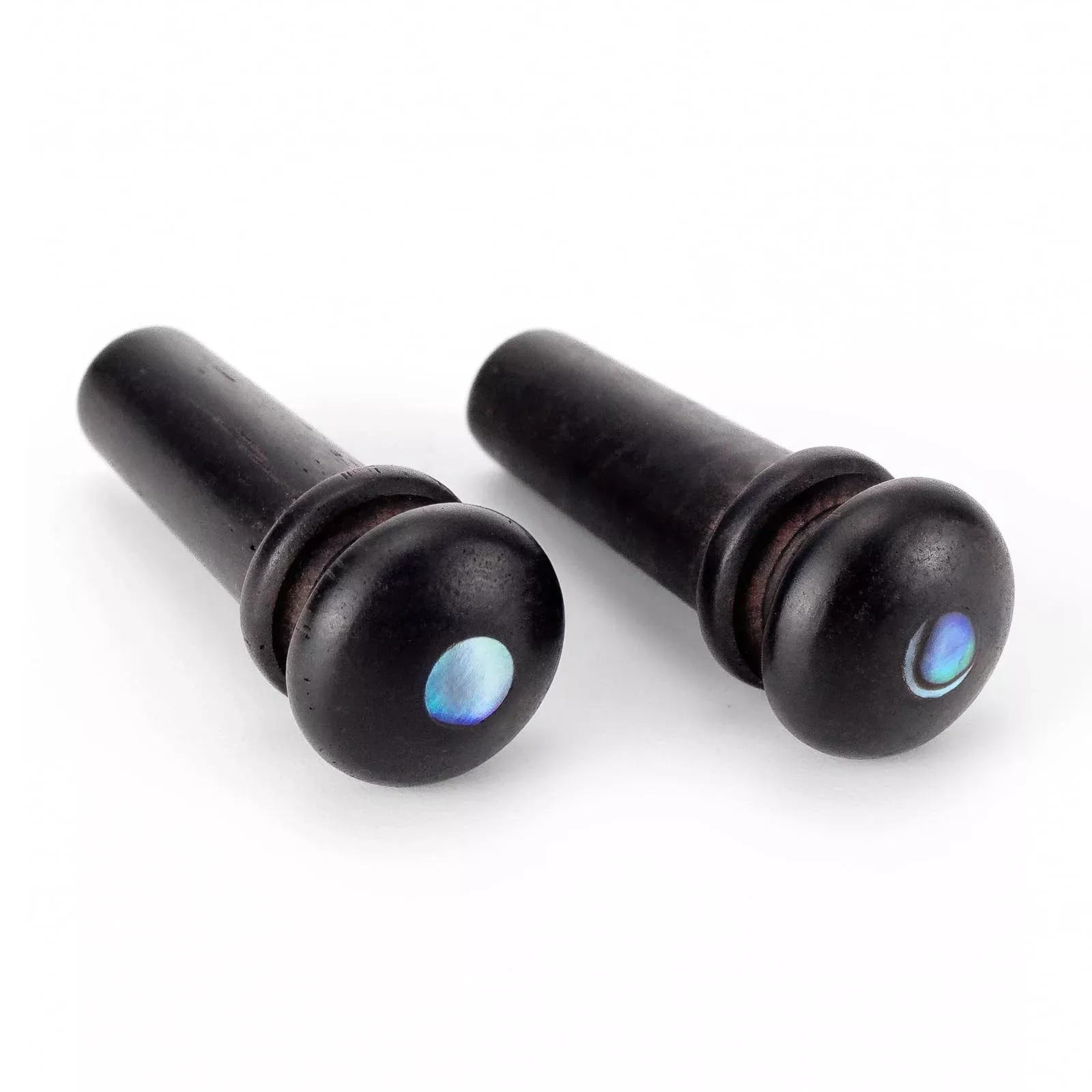 2PCS Ebony End Pins Black, Endpins for Acoustic Guitar Bridge Pins Pegs Guitar Parts Replacement