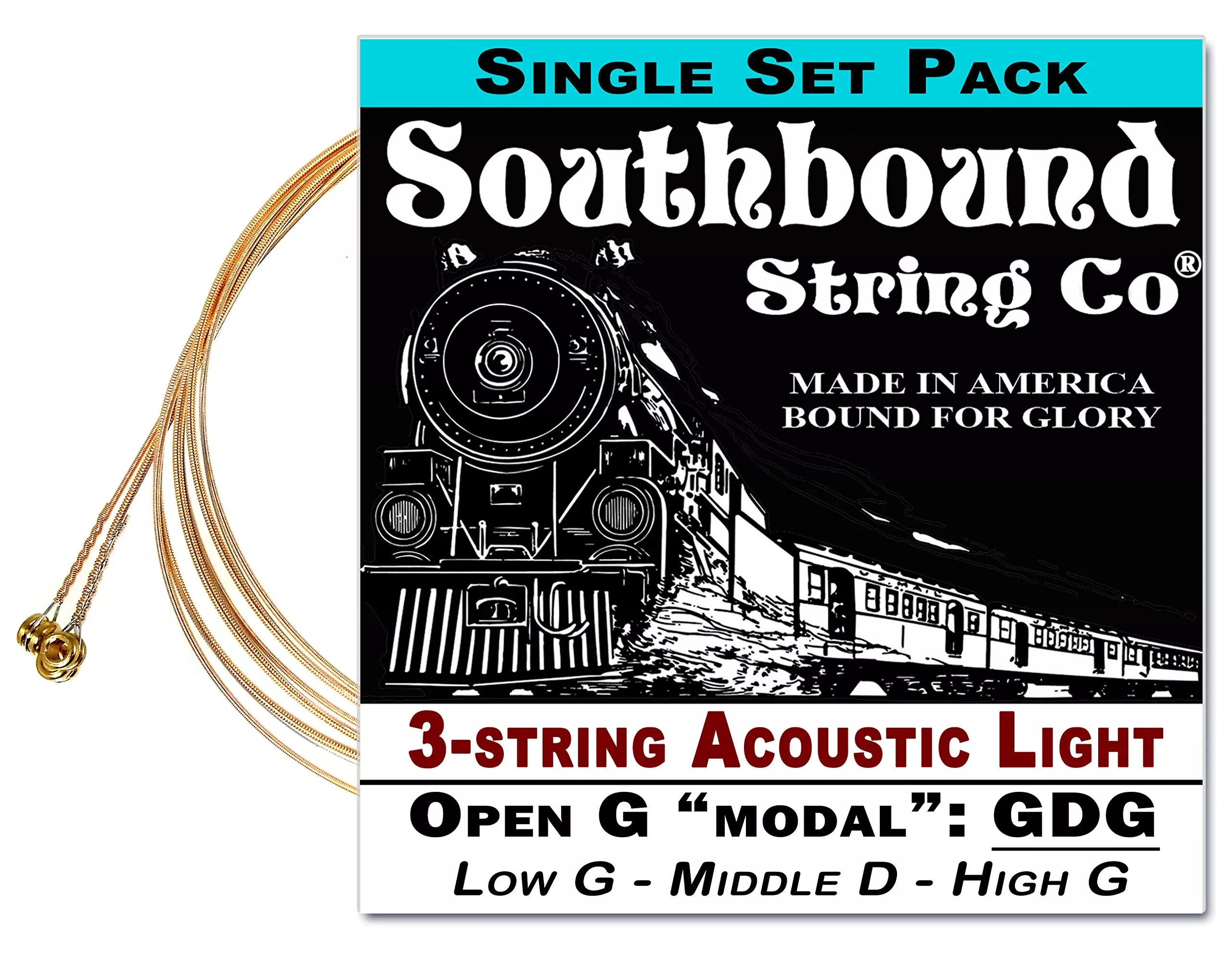 3-String Open G ''GDG'' Modal/Blues String Sets - Choose from 4 Set Varieties! (LMH)
