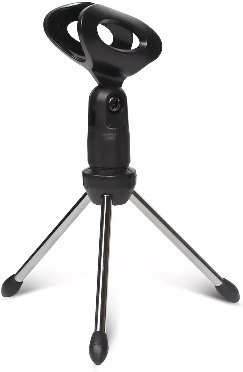 5 Core Mic Stand Desk Angle Adjustable Table Tripod Mirophone Holder Portable Desktop Stands Includes Universal Mic Clip MINI TR