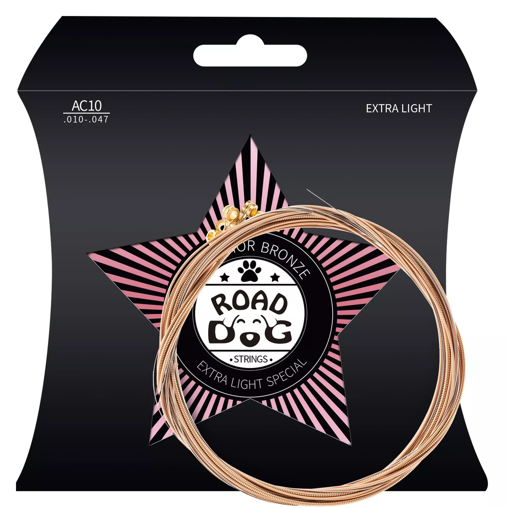 Acoustic Guitar Strings 6 Guitar Strings Nickel Plated Steel with PVD Ion Coating Guitar Strings Acoustic 6 String Set Consisten
