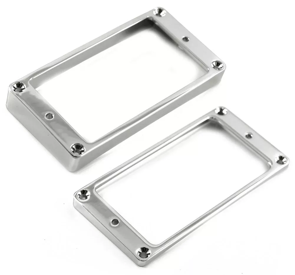 Allparts PC-0438-010 Metal Humbucking Ring Set Curved Chrome