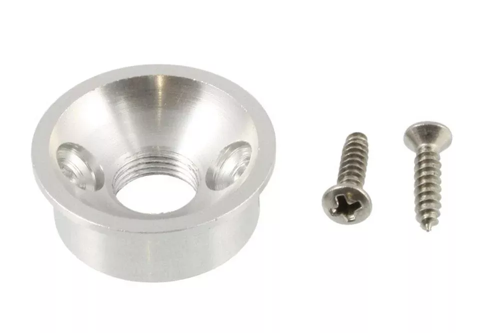 AllParts Satin Chrome Electrosocket Jack Cup for Telecaster