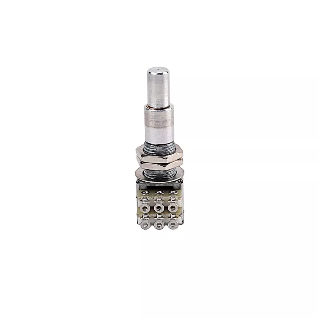 Alnicov Guitar Bass Mini Dual Pots Stacked Concentric Potentiometer W/Center Detent B100K