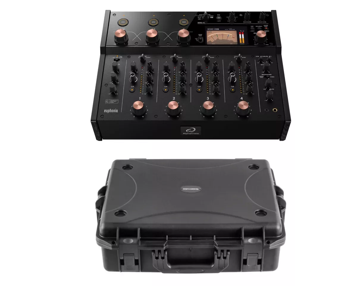 AlphaTheta Euphonia Professional Rotary Mixer + Odyssey Case (VUATEUPHONIA)