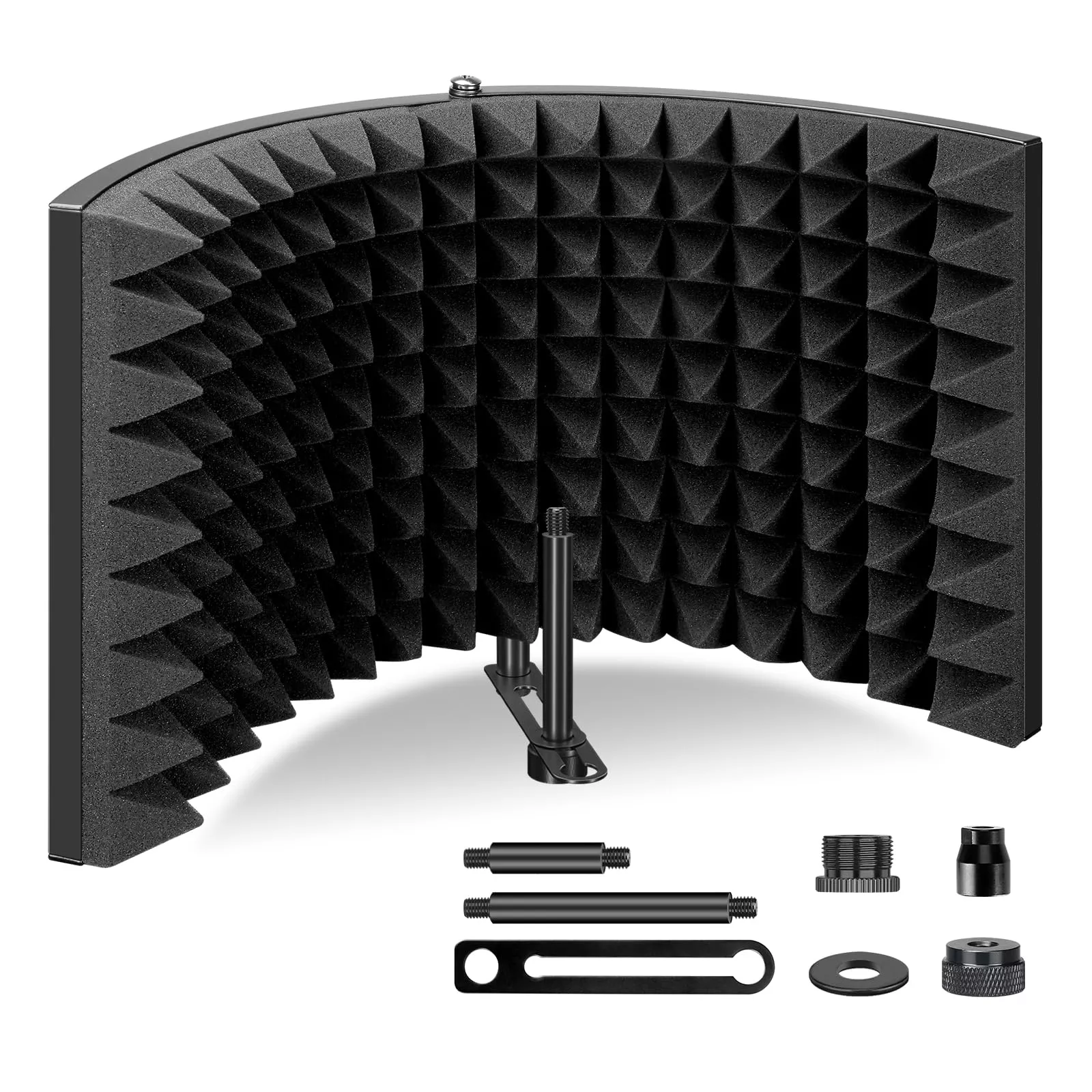Aokeo Professional Studio Recording Microphone Isolation Shield,Suitable for Blue Yeti and Any Condenser Microphone Recording Eq