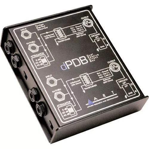 ART ProAudio DPDB ART DUAL CH PASSIVE DIRECT BOX - ART dPDB Dual Channel Passive Direct Injection Box