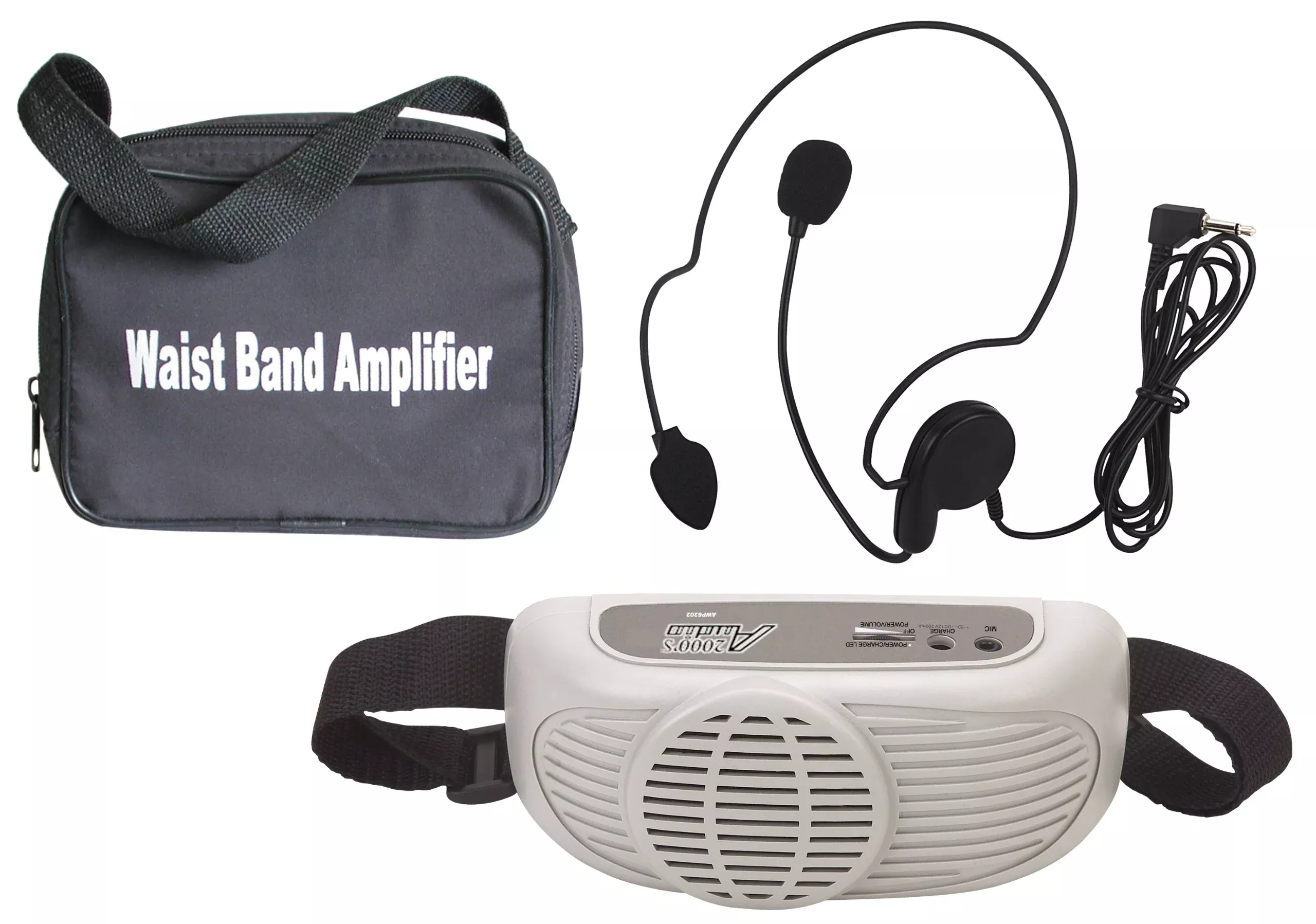 Audio2000'S AWP6202 Waist-Band Portable PA System with a Headset Microphone