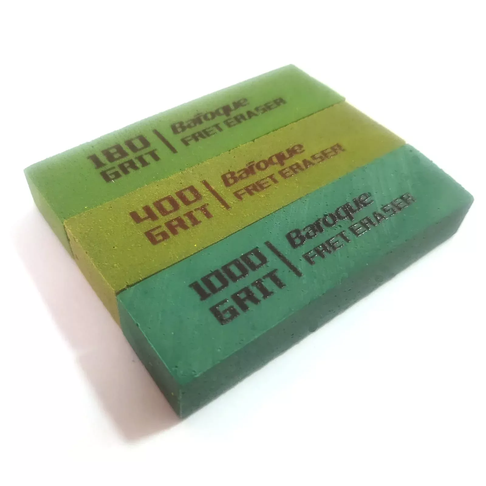 Baroque Guitar Fret Polishing Erasers Abraisive Rubber blocks Set of 3pcs Guitar Maintain Luthier Tool Kits Size on 180/400/1000