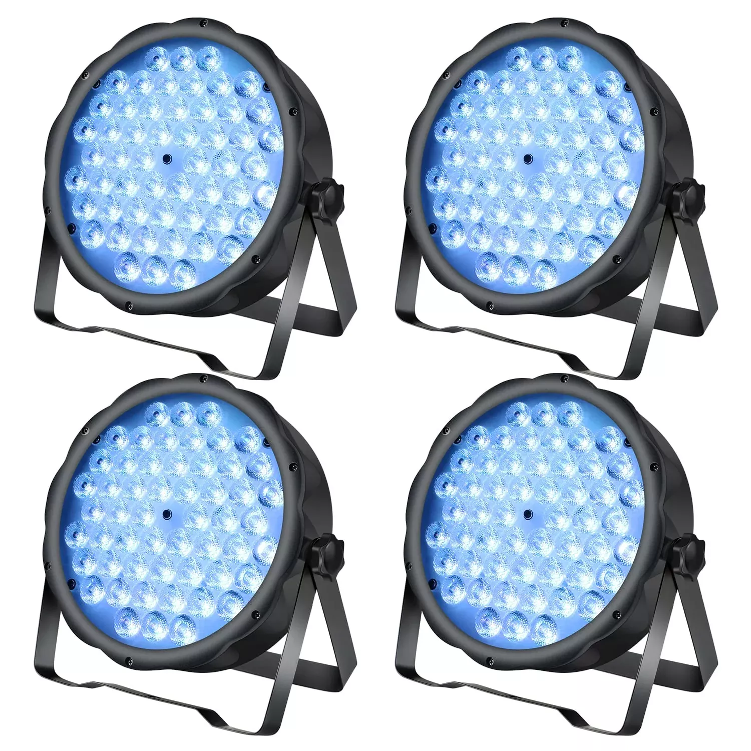 BETOPPER LED Par Lights 54 x 1.5W, RGB Stage Lights DMX DJ Lights Sound Activated with Stand, Strobe Light & Wash Par Lights DMX