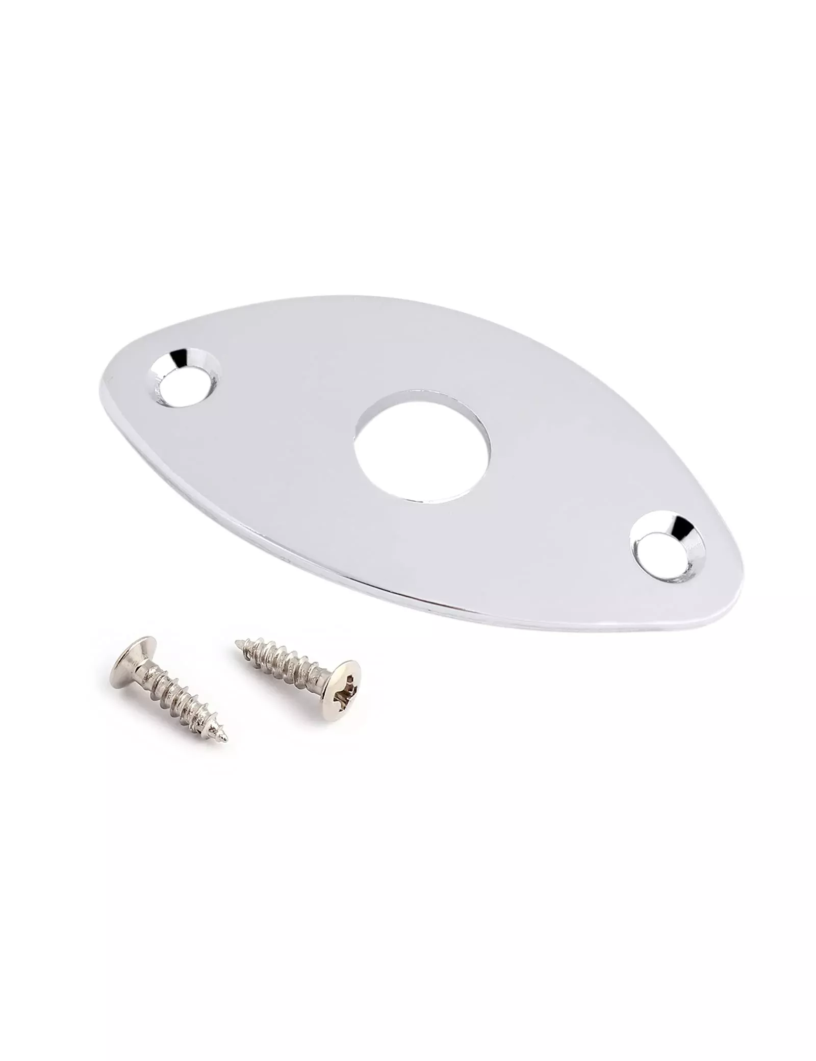 Bogart Guitar Jack Socket Plate Curved Oval Football Style Output Jack Plate Compatible with Les Paul Ibanez Jackson Guitar or B