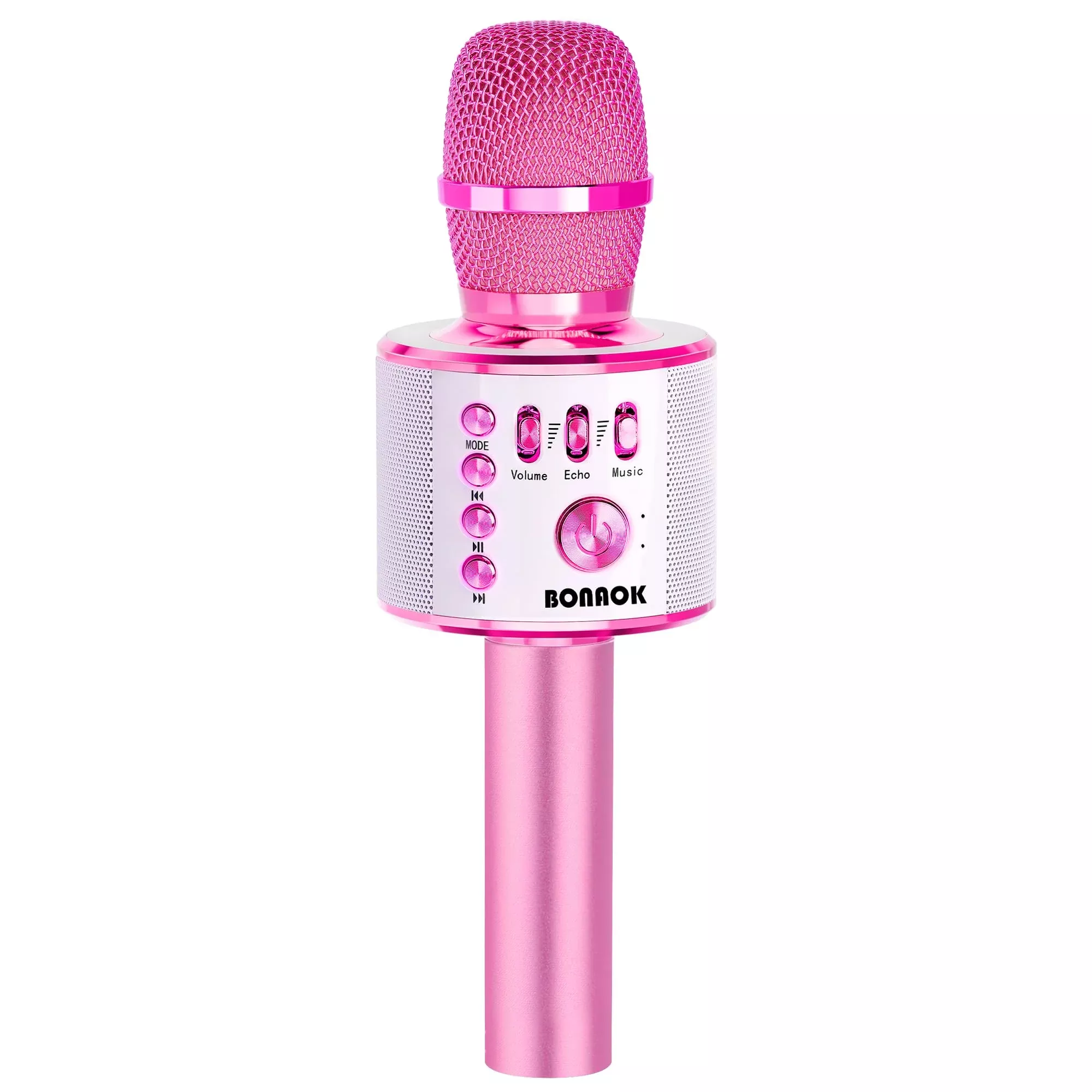 BONAOK Bluetooth Karaoke Wireless Microphone,3-in-1 Portable Handheld Karaoke Mic Speaker Machine Christmas Birthday Home Party