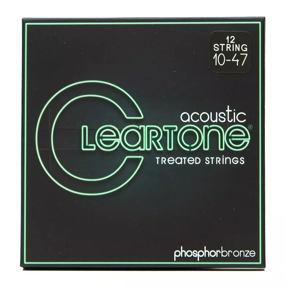 Cleartone Phosphor Bronze Acoustic Guitar Strings (10-47 12-String)
