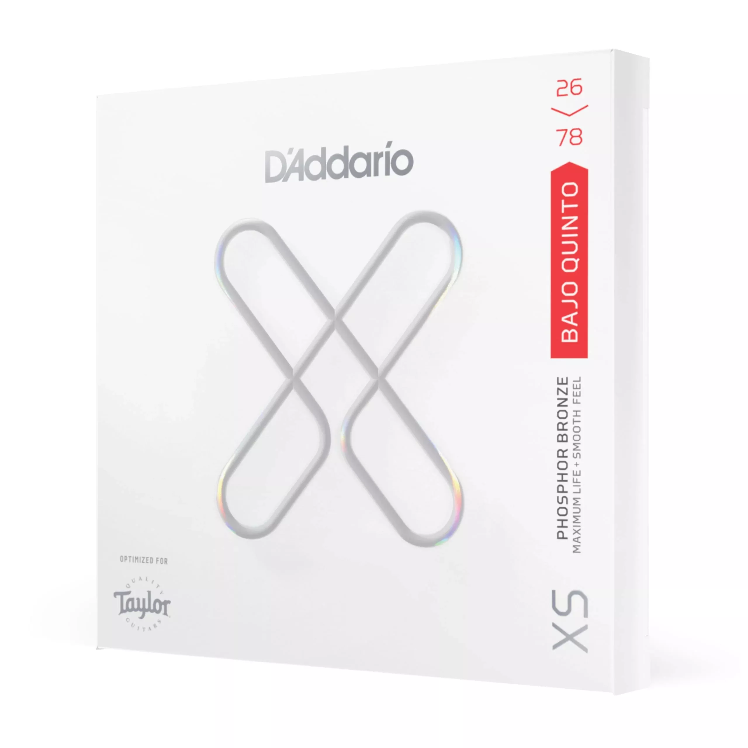 D'Addario Bajo Quinto Strings - XS Phosphor Bronze Coated Strings - XSAPB2678 - Developed with Taylor Guitars - 10 String Set