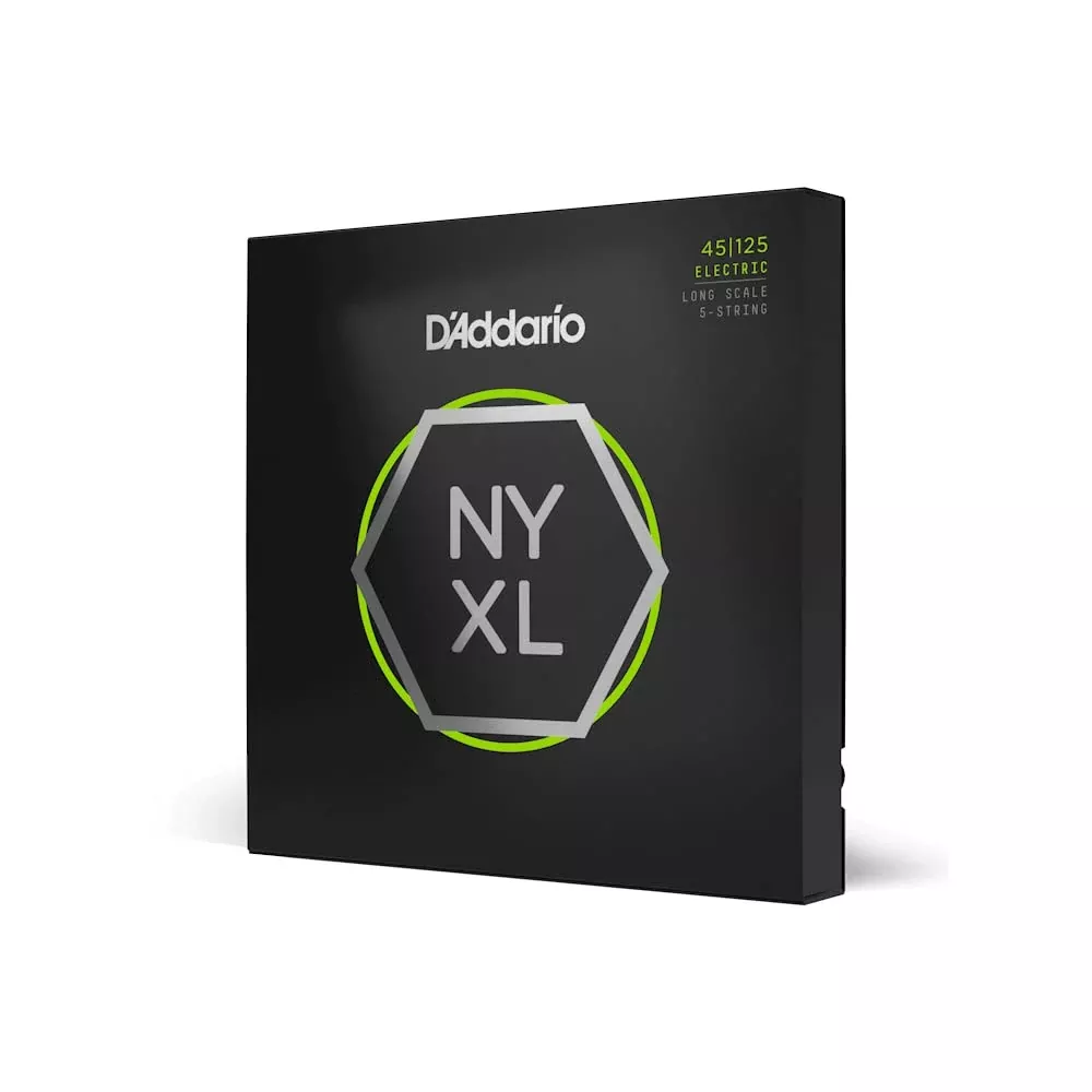 D'Addario Bass Guitar Strings - NYXL Bass Strings - NYXL45125 - Unrivaled Strength, Tuning Stability, Enhanced Response - For 5