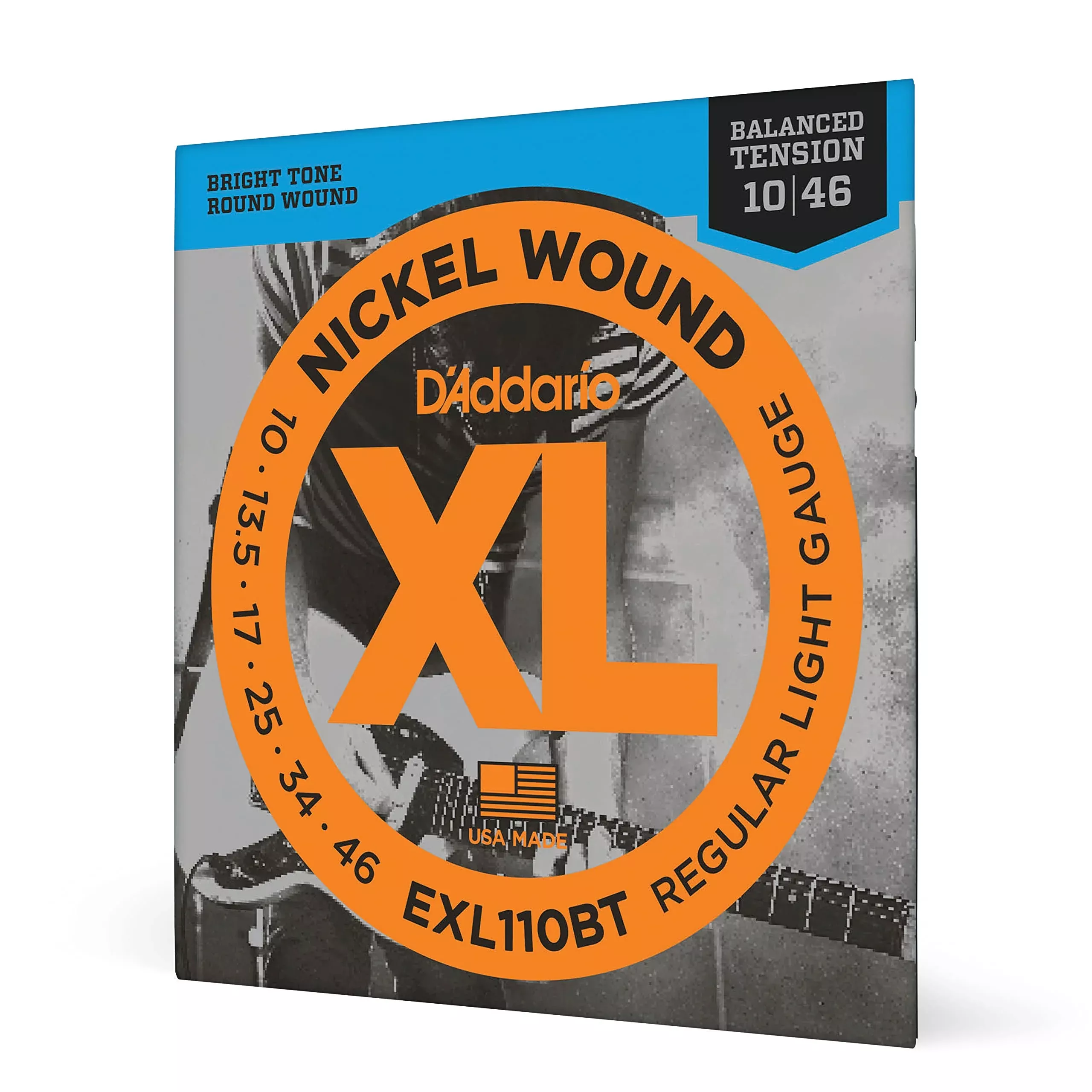 D'Addario Guitar Strings - XL Nickel Electric Guitar Strings - EXL110BT - Perfect Intonation, Consistent Feel, Reliable Durabili