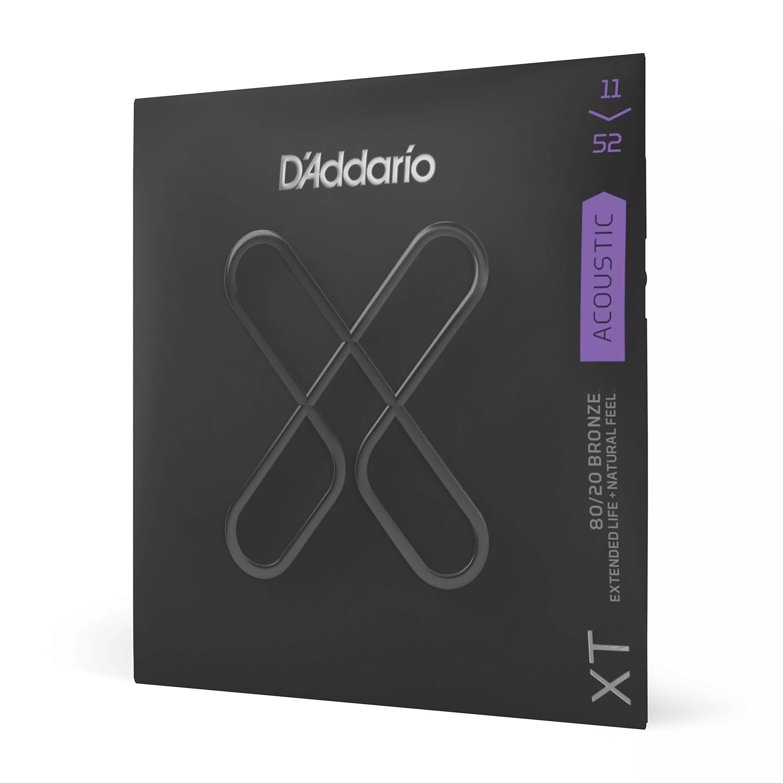 D'Addario Guitar Strings - XT 80/20 Bronze Coated Acoustic Guitar Strings - XTABR1152 - Extended String Life with Natural Tone &