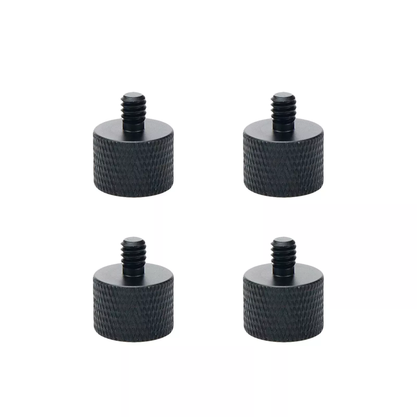Dahszhi Mic Screw Adapter, Aluminum Alloy Thread Adapter 5/8-11 Female to 1/4-20 Male for Mic Stand, Camera Monitor, Tripod, Mic
