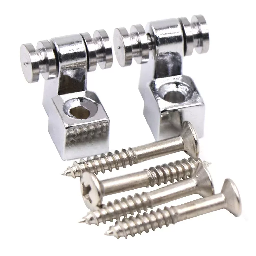 DISENS Set of 2 Roller String Tree Roller String Guides Retainer for Electric Guitars - Perfect for Stratocaster and Telecaster