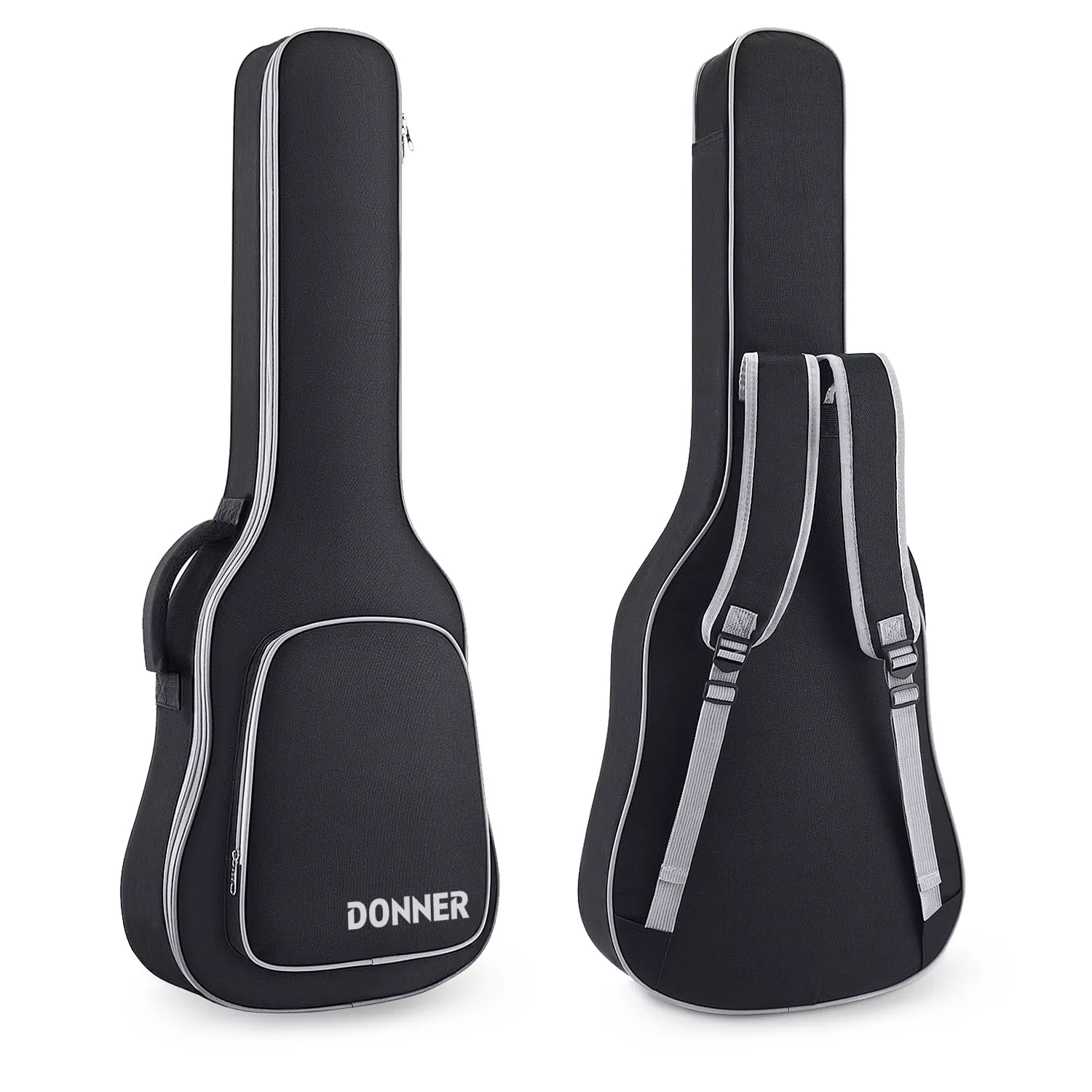 Donner 39 Inch Electric Guitar Case, 5mm Thick Padding Sponge 600D Ripstop Waterproof Nylon Soft Electric Guitar Bag with Dual A