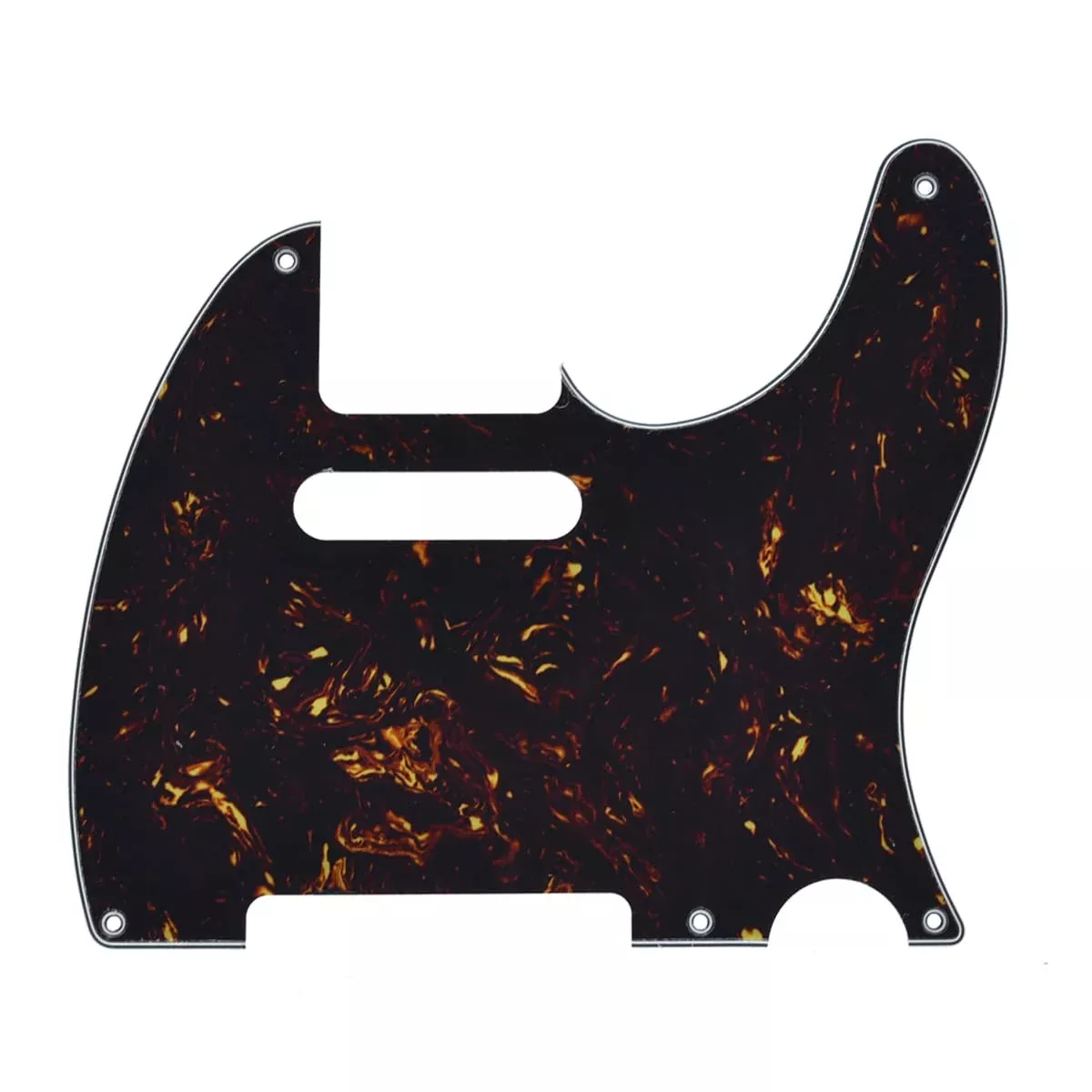 Dopro 5 Hole Vintage Tele Guitar Pickguard Scratch Plate fits USA/Mexican Fender Telecaster Vintage Tortoise