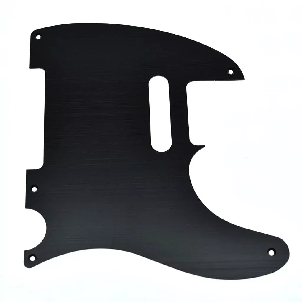 Dopro Metal Aluminum Anodized Vintage 5 Hole Tele Pickguard for American/Mexican FD Telecaster Black