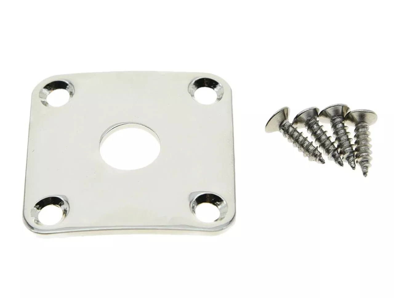 Dopro Nickel Metal Curved Base Bottom Jack Plate Square Jackplate for USA LP Les Paul