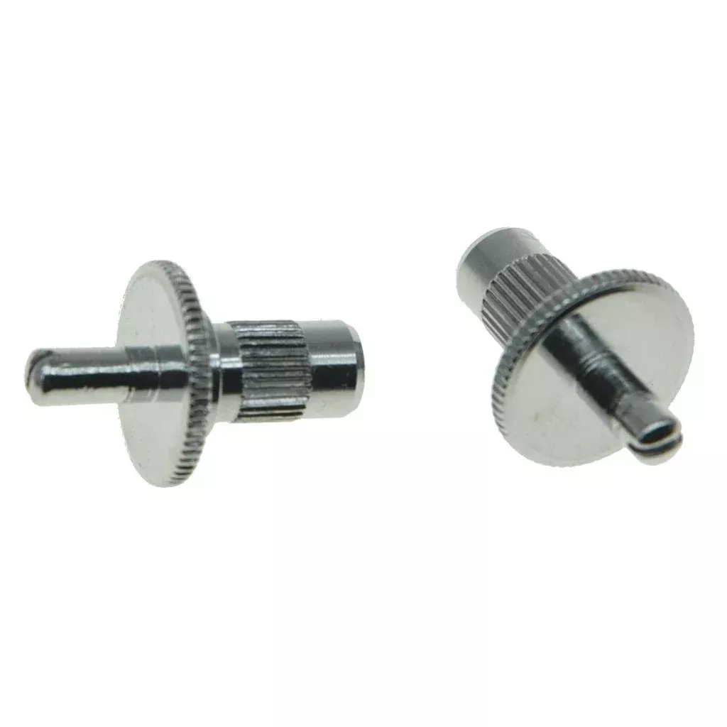 Dopro Pack of 2 Nashville Style Guitar Tune-o-matic Bridge Posts Guitar Bridge Studs Bridge Post with Anchors for Gibson Chrome