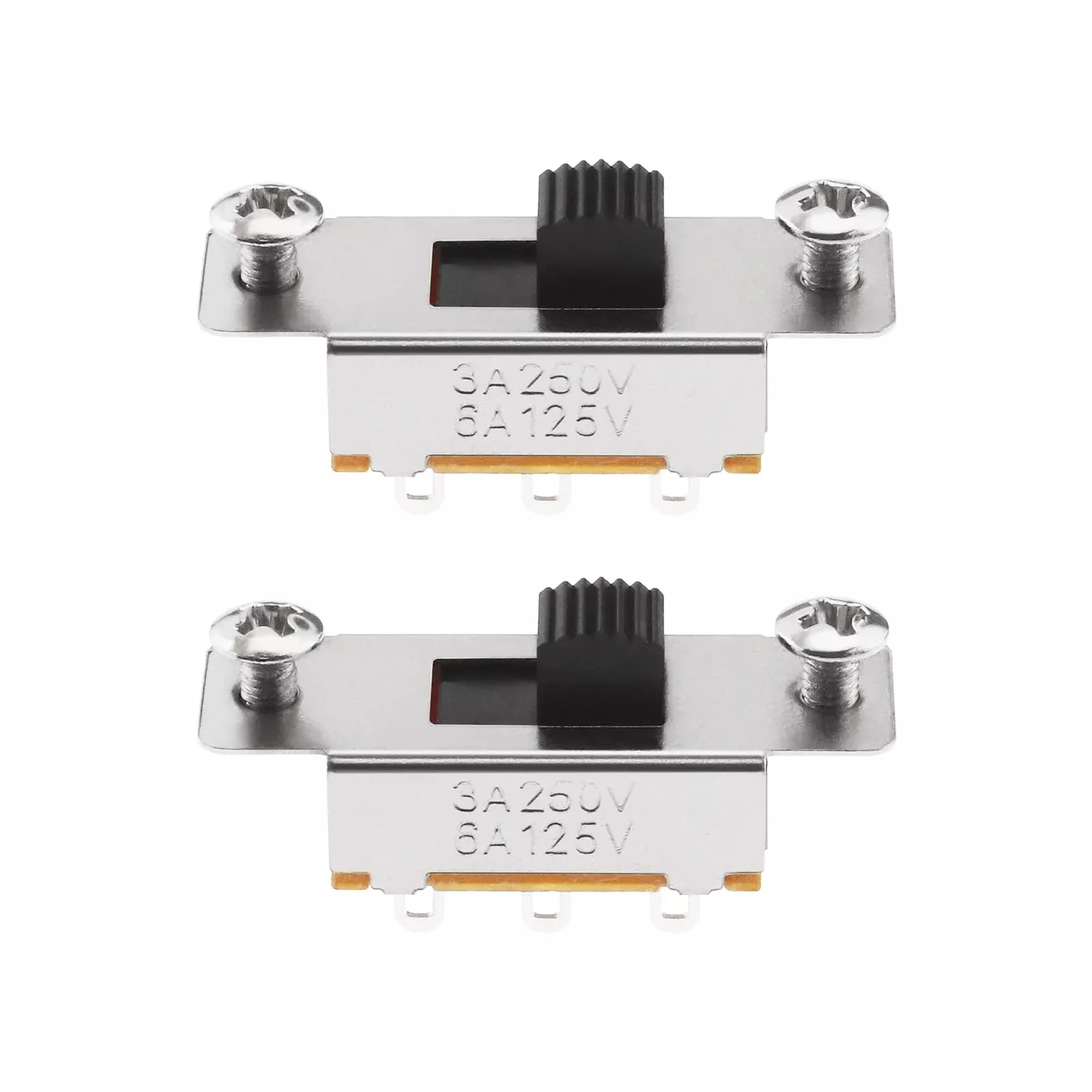 eMagTech 2Pcs Slide Selector Switch with 4x Screws Compatible with Fender Jaguar/Jazzmaster Toggle Switch Guitar Accessories Met