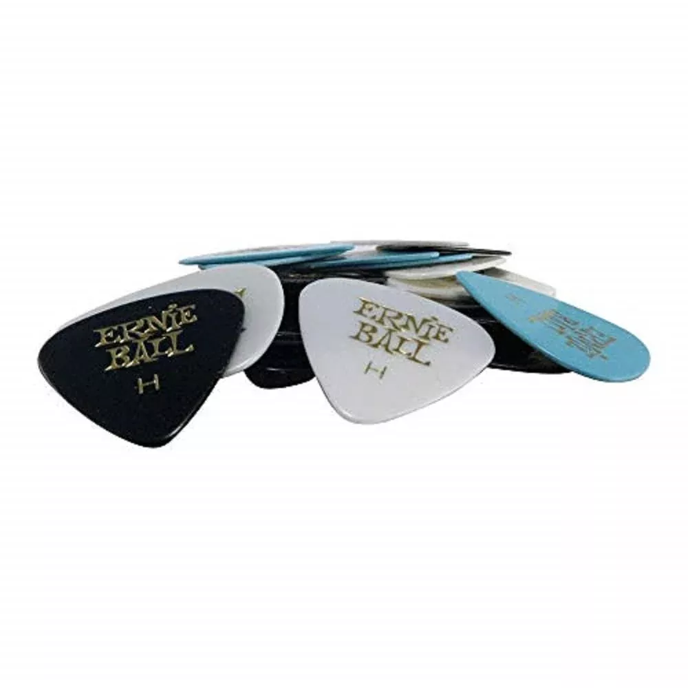 Ernie Ball Guitar Picks, Heavy, Assorted Colors, 24-pack (P09174)