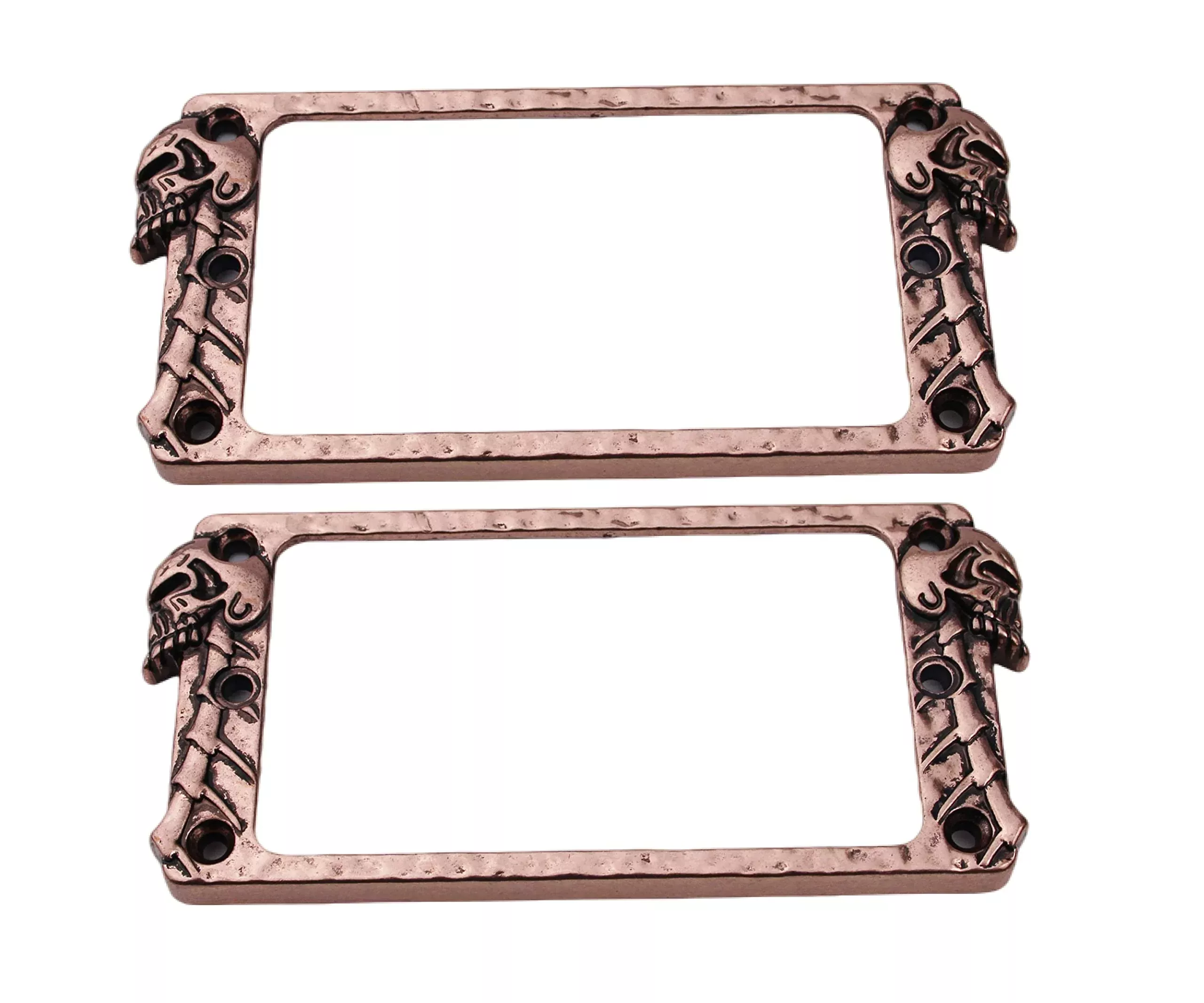 Guyker Metal Flat Humbucker Cover, Pickup Mounting Ring Set - Bridge Neck Pickups Frame Replacement Part for Electric Guitar or