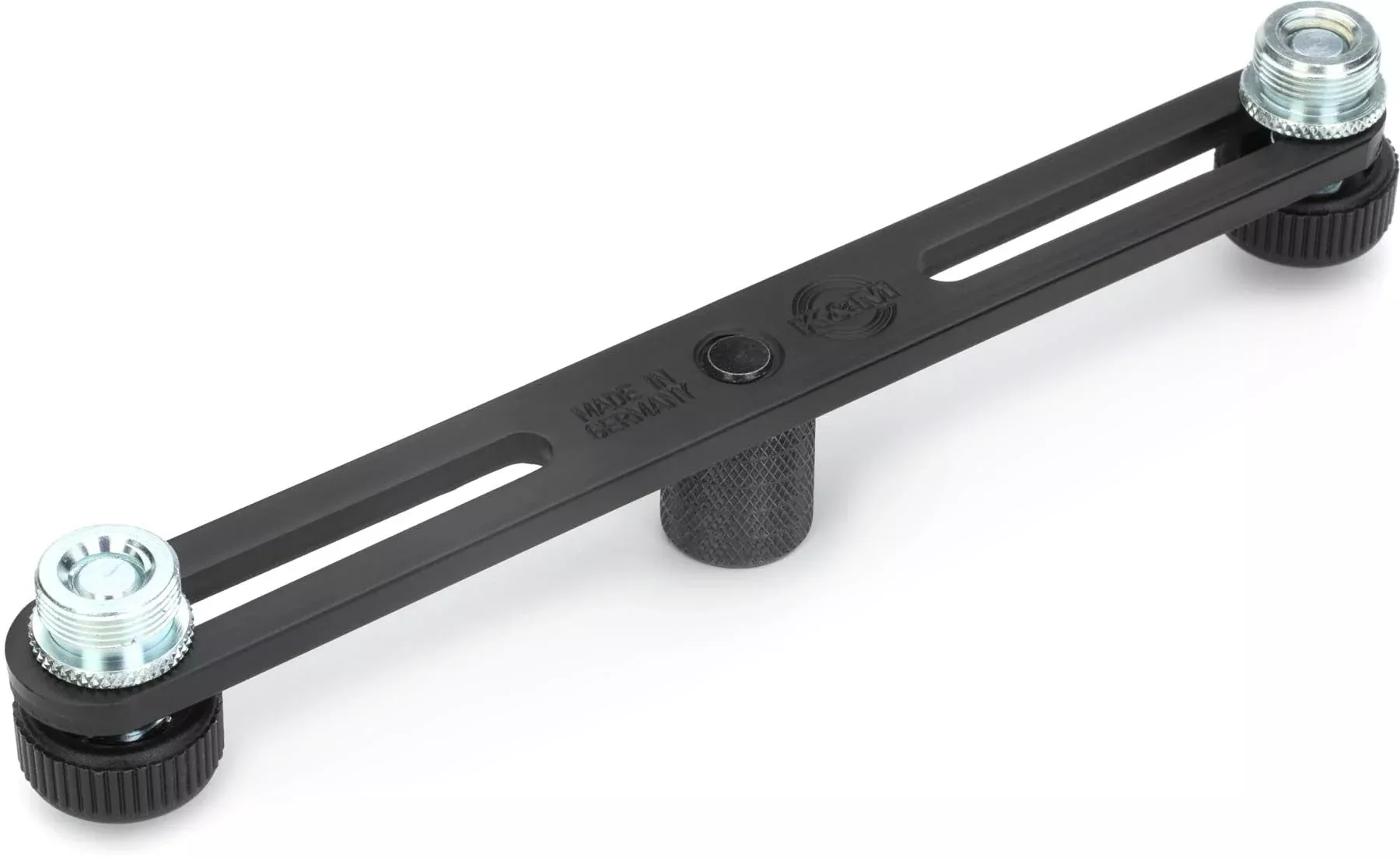 K&M Knig & Meyer 23550.500.55 Microphone Bar | Adjustable Positioning for Two Mics or Booms | 5/8 Thread Stand Connector | Profe