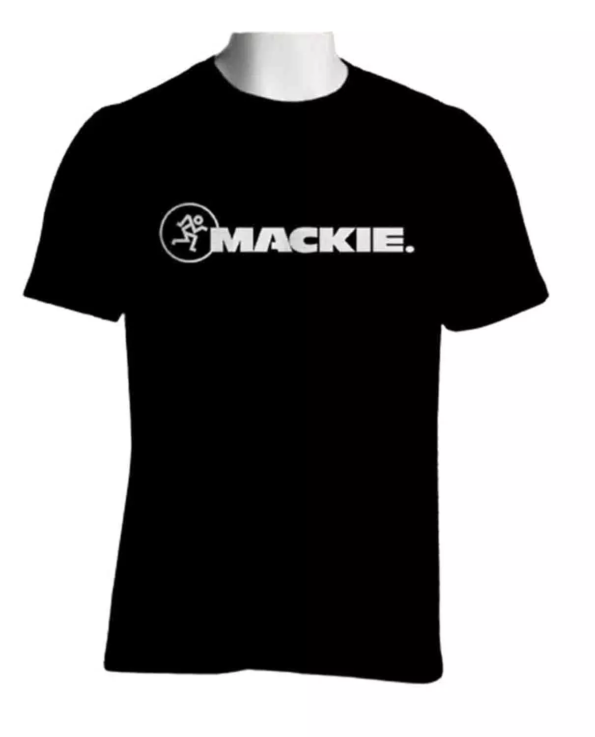 Mackie T-shirt - Large, Large Black T-shirt with White Mackie Logo