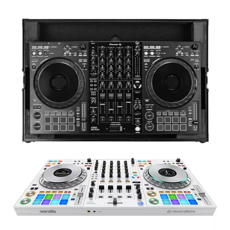 Pioneer DJ DDJ-FLX10-W+ Odyssey 810FLX10M I-Board DJ Flight Case