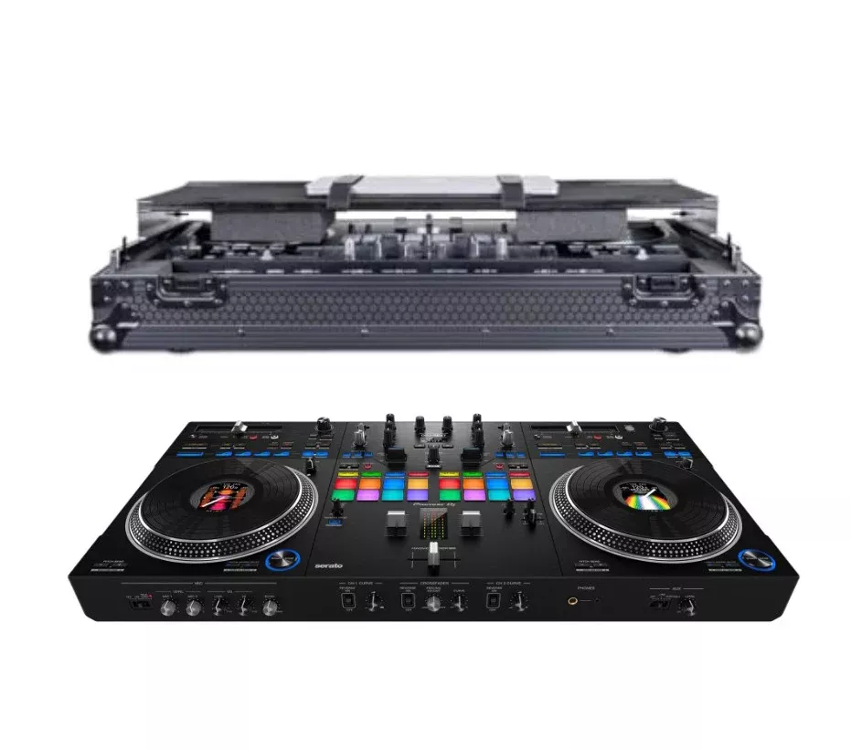 Pioneer DJ DDJ-REV7 + Headliner Flight Case with Laptop Platform and Wheels (Pitch Black)