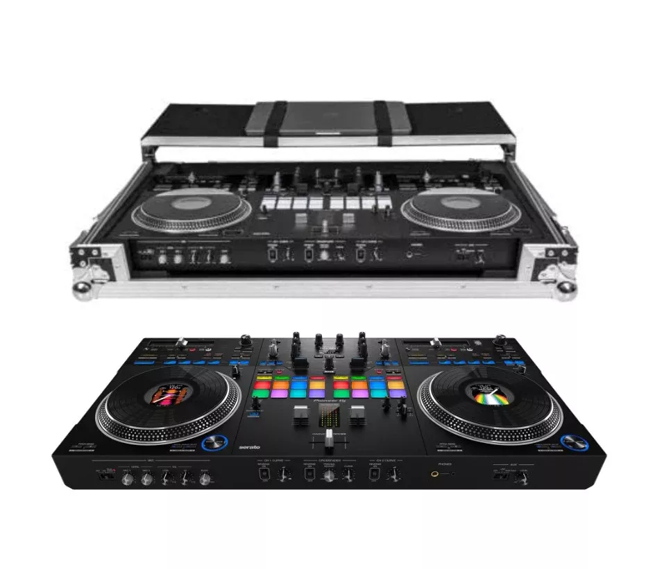 Pioneer DJ DDJ-REV7 + Headliner Flight Case with Laptop Platform and Wheels