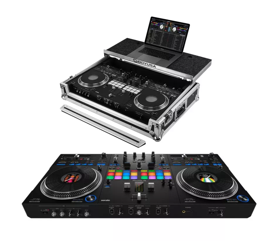 Pioneer DJ DDJ-REV7 + Odyssey Glide Style Flight Case with Wheels